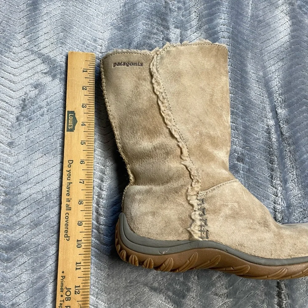 Womens Patagonia Lugano Tan Suede Leather‎ Boots 6.5